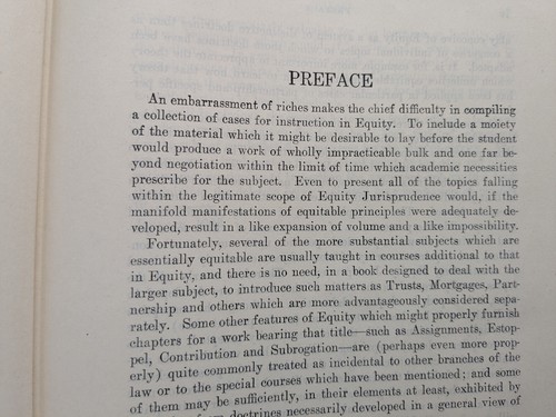 Cases in Equity Jurisprudence 1933 Charles A. Keigwin Principles Rights Remedies - Picture 6 of 12