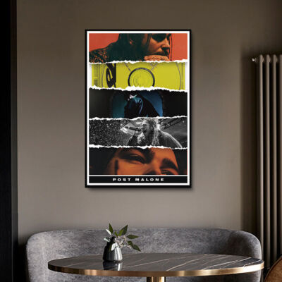 558540 Post Malone Album Cover Poste HD Rap Star Cover 36x24 WALL PRINT POSTER