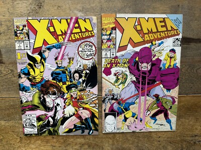 X-MEN ADVENTURES 1 & 2   TV SEASON 1   1st APP MORPH   $1.25 1992 MARVEL COMIC