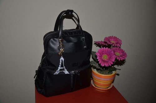 Eiffel Tower Keychain Rhinestone Bling Backpack Charms Crystal Bag Charm Keyring - Picture 6 of 8