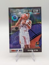 DeAndre Ayton 2019-20 NBA Hoops Premium Stock Lights Camera Action Purple #4