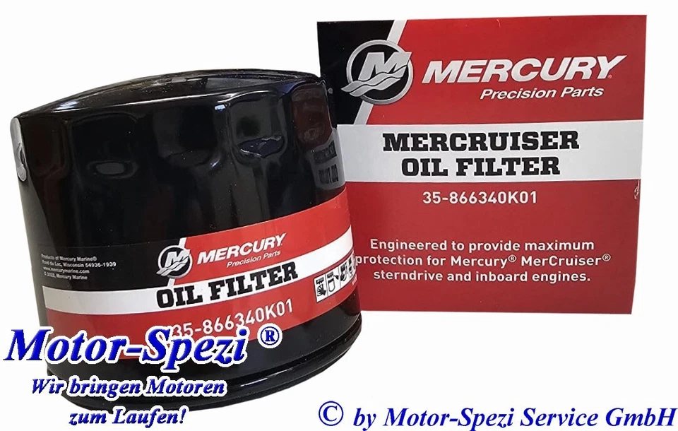 Mercury Ölfilter für Mercruiser V6 und V8, original 35-866340K01