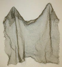 3'x5' Authentic Used Fishing Net Old Vintage Fish Netting Nautical Decor Party