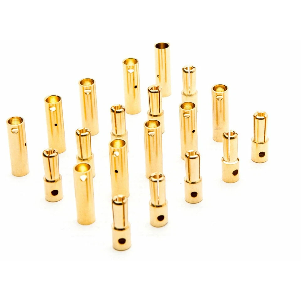 Dynamite C0087 Gold Bullet Connector Set 4mm 10 - Image 2 of 2