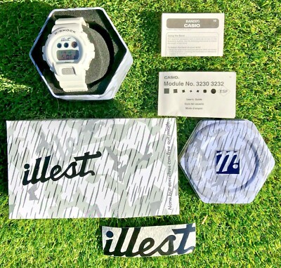NIB Casio G-Shock Limited Ed Collab ILLEST DW-6900FSFAT2-7CU Fatlace Camo Watch