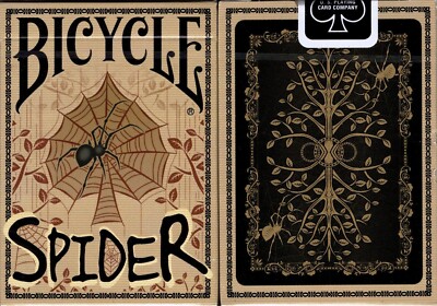 Limited Edition Spider Tan Bicycle Playing Cards Poker Size