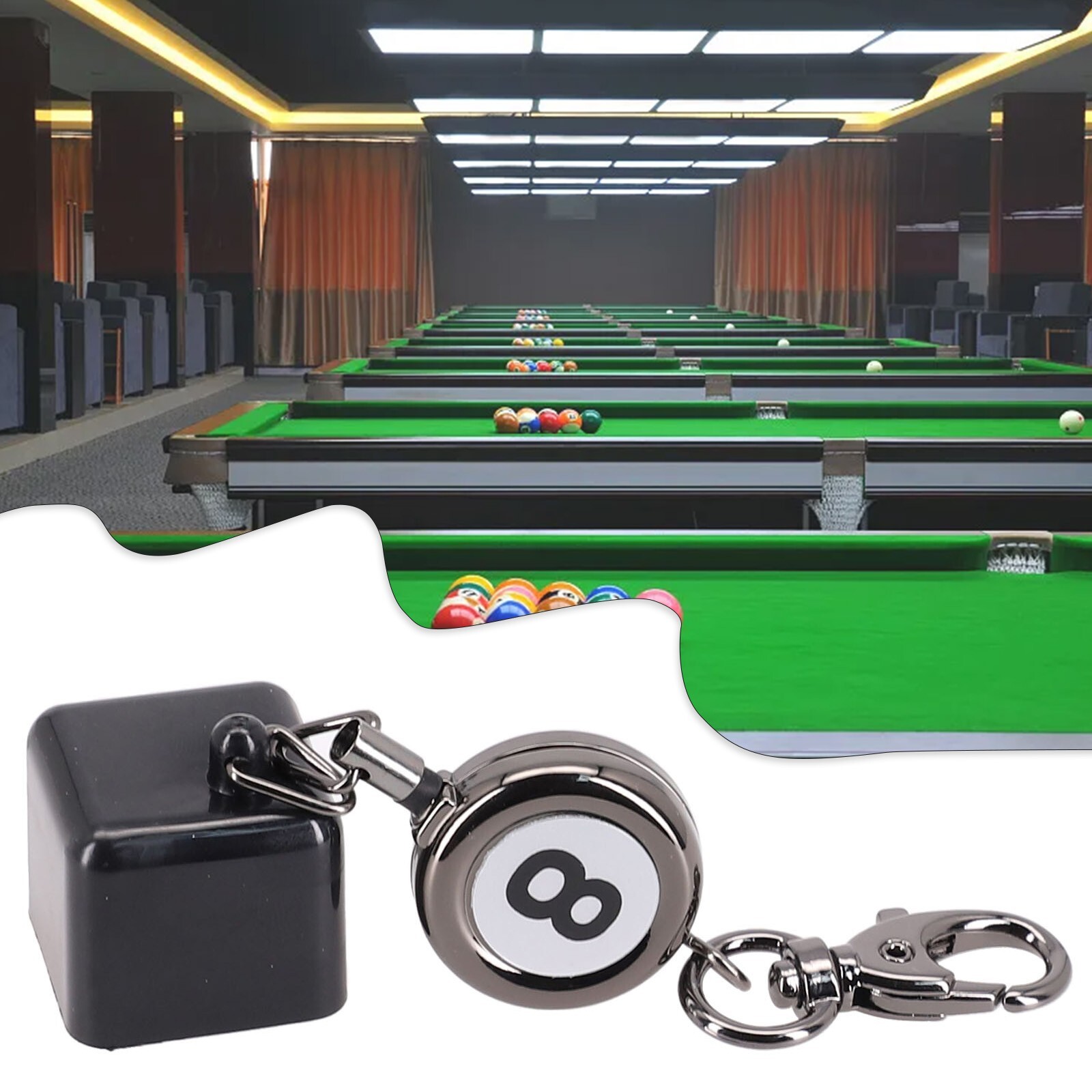 Snooker Chalk Holder Cap Convenient Keychain Attachment for Easy Carry