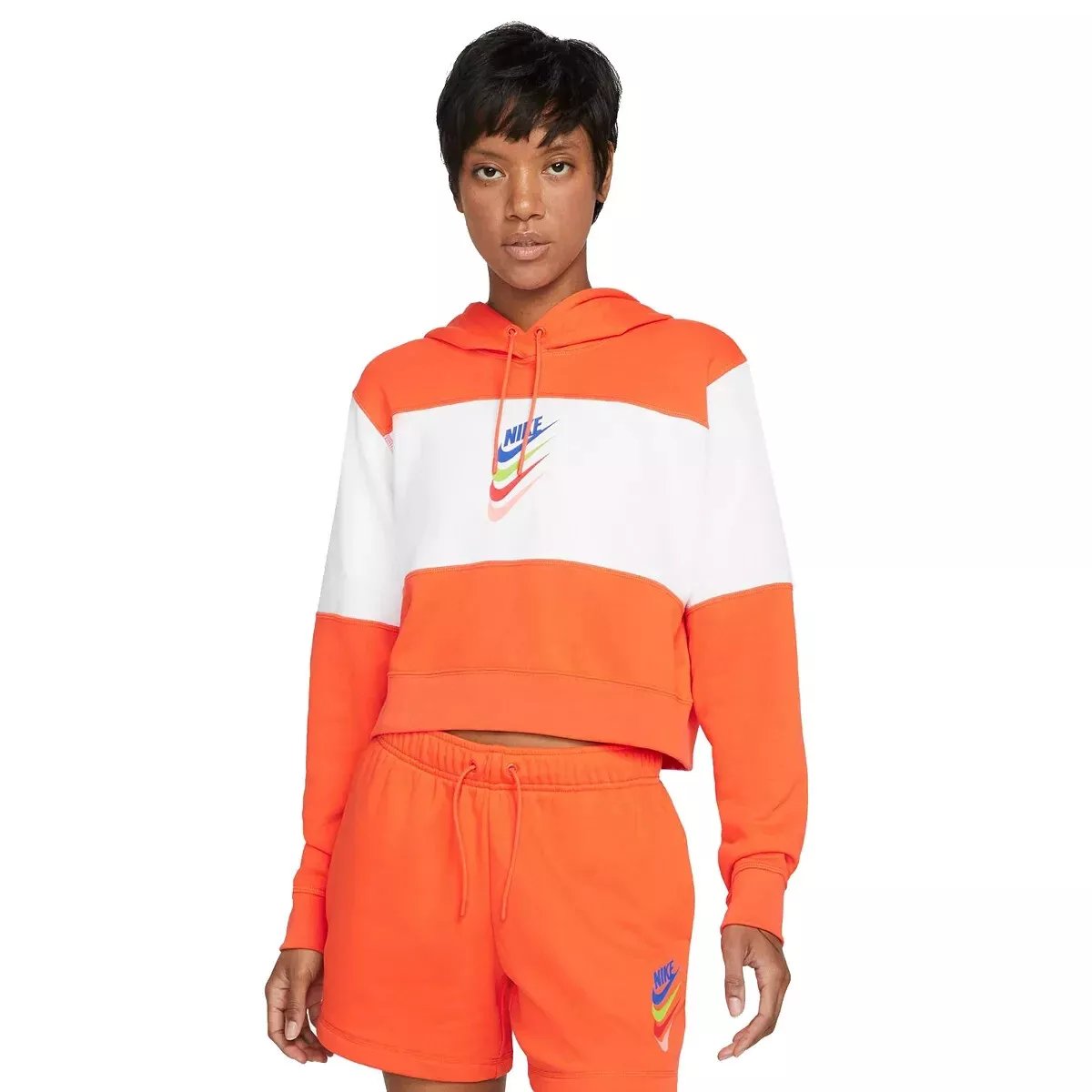 Nike orange white hoodie 2025