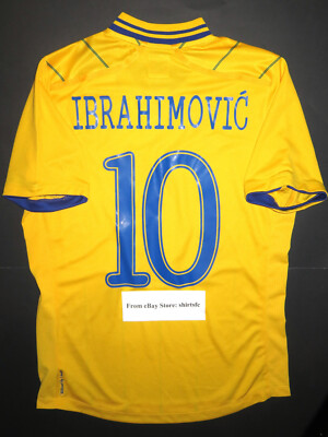 2012-2013 Umbro Authentic Sweden Zlatan Ibrahimovic Home Jersey