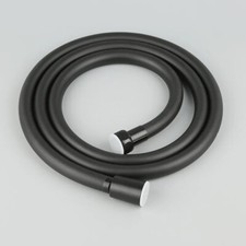 Shower Hose Pipe Black Grey Silver 1.5m to 4m PVC Long Flexible Bathroom Pipes