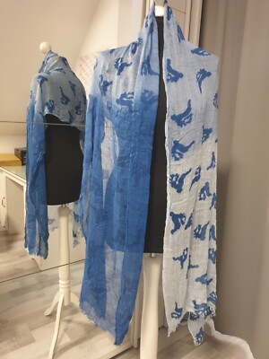 Alpin Shal Halstuch Blau 50cmx200cm 100% Modal
