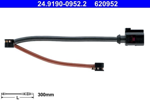 ATE Contatto segnalazione, Usura past. freno/mat. d'attrito  24.8190-0952.2