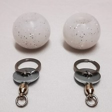 Weiße Poi / Fire Poi Griffe mit Schwenken