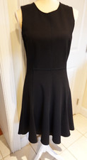 Halston Heritage Black Fit and Flare Sz 8 Dress - Quality Dress - Nice drape