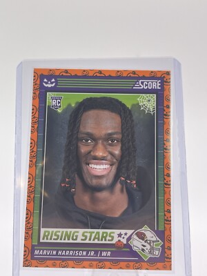 Marvin Harrison Jr 2024 Panini Score A Treat Football Orange Pumpkins #38