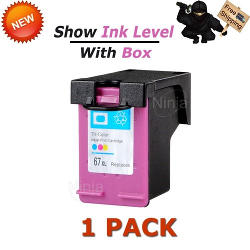 67XL Ink Cartridge for HP Deskjet 2700 2755e 4100e 4155e Envy 6000 6452e Printer - Picture 10 of 16