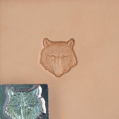Craftool 3d Wolf Head Stamp 88459-00 by Tandy Leather
