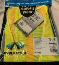 Hi-Vis Safety Wear Pyramex Safety 2XL Type RR Class 2 Non-FR Vest RVZ2310X2