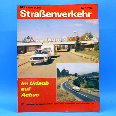 Der Deutsche Straßenverkehr 5 1978 DDR Renault 18 AKR AK 75 Trabant Polski F. E