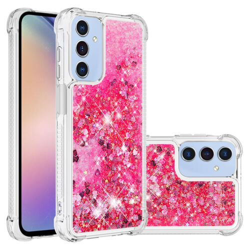 For Samsung A15 A25 A35 A55 A05s A14 A34 A54 A13 Case Liquid Glitter Bling Cover - Picture 23 of 28