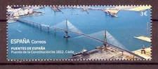 2025 SPAIN Bridges of Spain. Constitution of 1812 Bridge. Cadiz. MNH