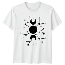 Mystical Triple Moon Goddess Celestial Womens T-Shirt Pagan Spirituality