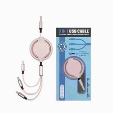 Three-in-one Mobile Phone Data Cable, Free Switching Of Interfaces, Multi-device