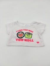 Build a Bear Sushi Shirt Top Accessory I LIKE THE WAY YOU ROLL
