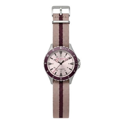 Ted Baker Oldfash Cream Dial Stoffriemen 38mm Uhr TB1225018
