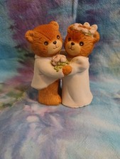 Collectible Enesco Bride  Groom Teddy Bear