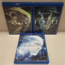 Alien, Aliens, Prometheus Blu Ray Three Movie Lot James Cameron Ridley Scott
