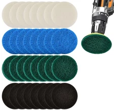 32pcs Electric Cleaning Brush Pad Set, 8 Foam Pads 8 Kitchen Mats 8 Performan...