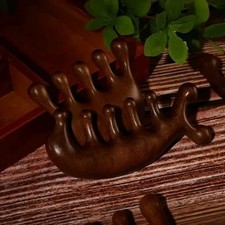 Wide-Tooth Gua Sha Massage Comb, Face, Head, Scalp and Body Massager, Guasha ...