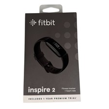 NIB Fitbit Inspire 2 FB418BKBK 24/7 Heart Rate Health Fitness Tracker Black