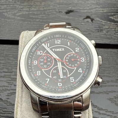 Timex SR 920 SW Multifunctional Stainless Steel WR 100 M Watch. Needs Battery.