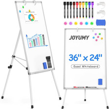 Magnetic Dry Erase Board with Stand 36X24In Whiteboard Easel with Height Adjusta
