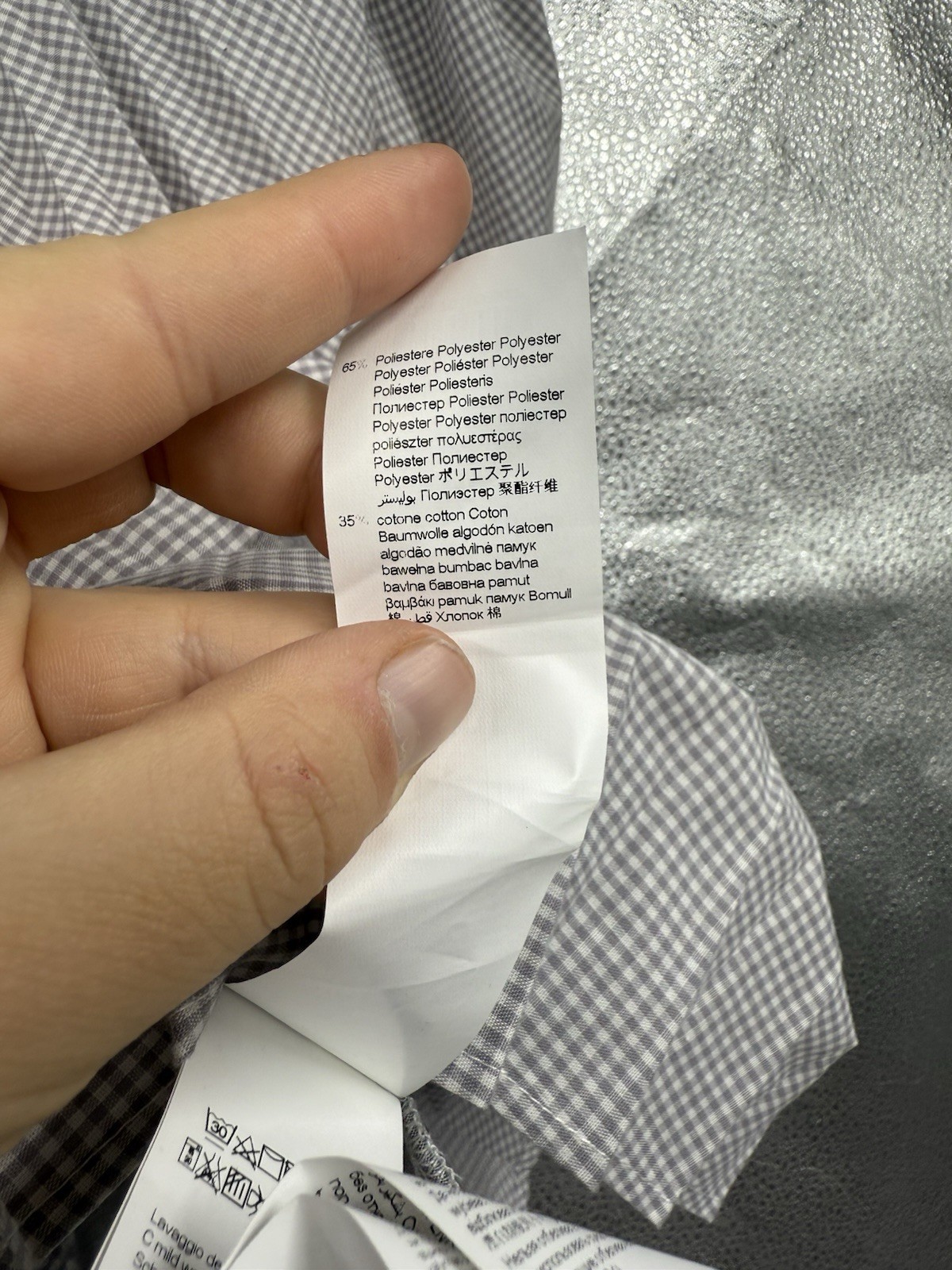 Manila Grace Patchwork Gingham Pleated Babydoll T… - image 4