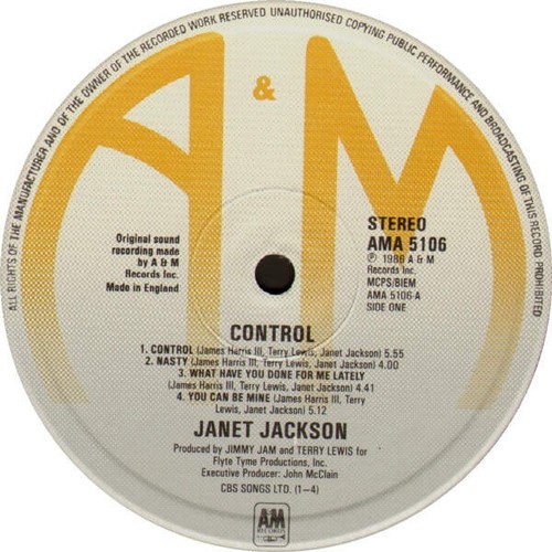 Janet Jackson - Control (VINYL) - Picture 3 of 7