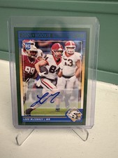 2024 Score Football Ladd McConkey RC Rookie Auto GREEN PARALLEL SP #304 Chargers