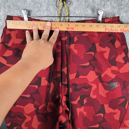 NIKE Sportswear Tech Fleece ROT TARNFARBENE JOGGINGHOSE Herren Größe LARGE Jogginghose gebraucht, in einwandfreiem Zustand - Bild 9 von 16