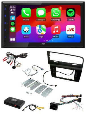 JVC Bluetooth 2DIN Lenkrad DAB USB Autoradio für VW Golf VII 7 2012-2018 Infoada