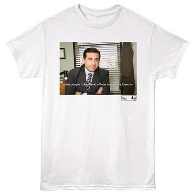 The Office TV Show Michael Scott Affraid Of How Much They Love Me Men's T Shirt