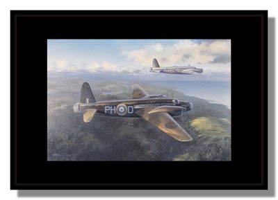 Vickers Wellington MkII RAF bomber Wimpy framed picture Thompson free p&p UK