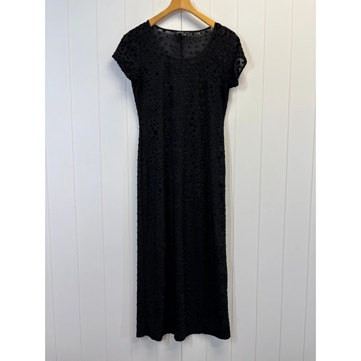 black dress shopee BIANCO PEARL MAXI DRESS - BLACK main image 1