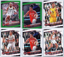INDIANA FEVER - lot of 6 - 2025 Panini Prizm WNBA - Seismic White, Green Prizm