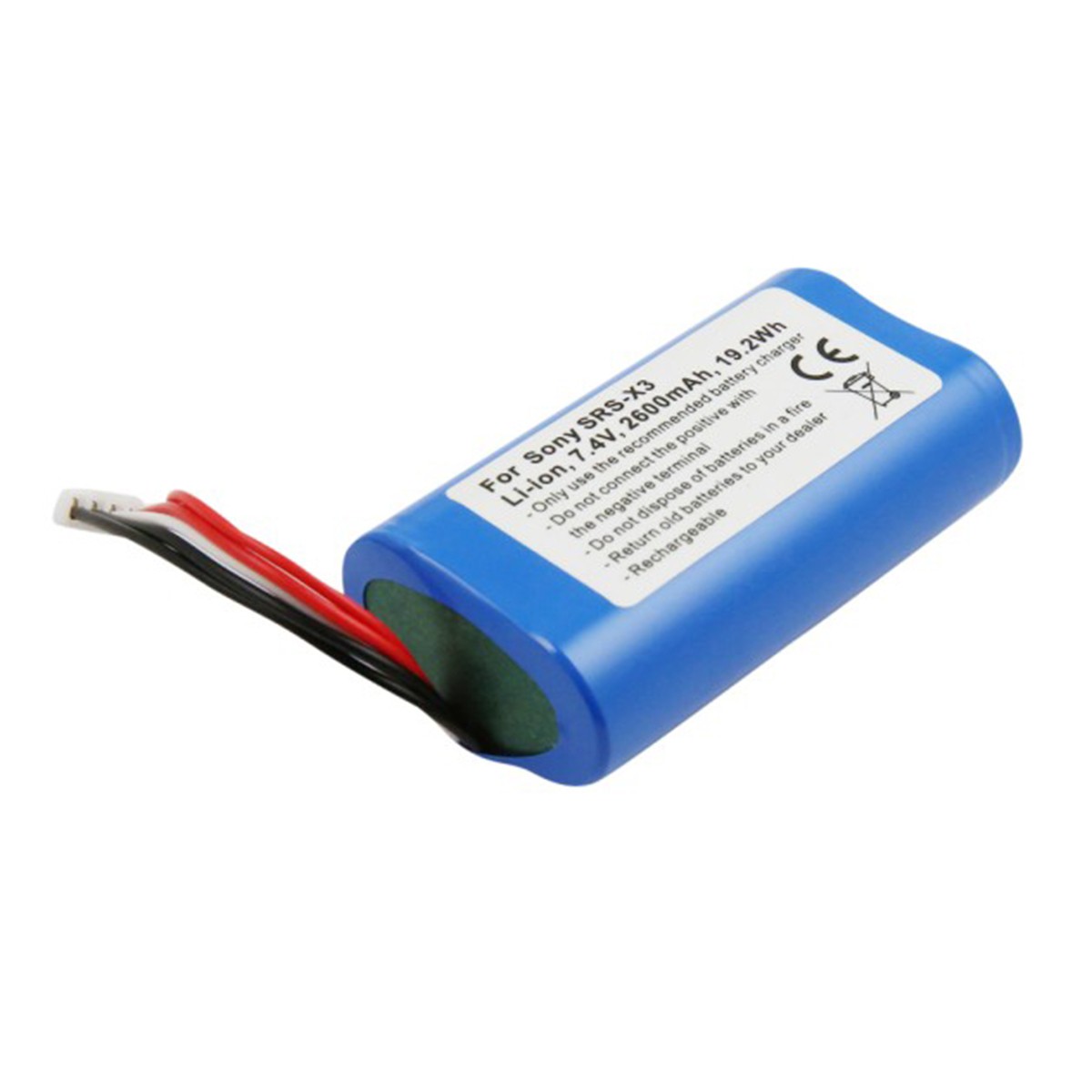 Batterie Li-ion 7.4V 2600mAh compatible bloc alimentation Sony SRS-X3