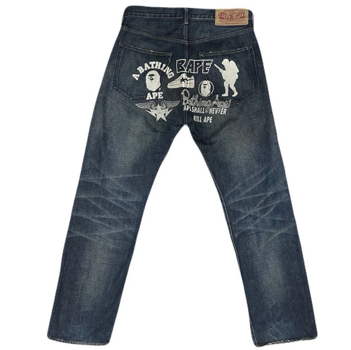 A Bathing Ape Regular Size Jeans for Men for sale | eBay