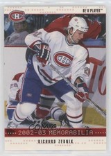 2002-03 ITG Be A Player Memorabilia Ruby 116/200 Richard Zednik #127 1o3