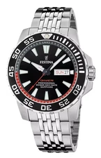 Festina The Originals Black Dial Quartz Diver's 200M Men's Watch F20661-3