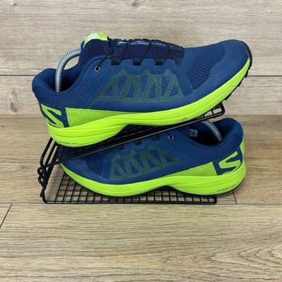Salomon Schuhe Herren Gr. UK 9 XA Elevate Trailrunning blau grün Mesh Outdoor s